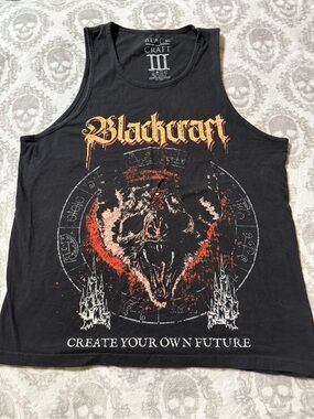 Black Blackcraft Cult Bat T-shirt Size Large